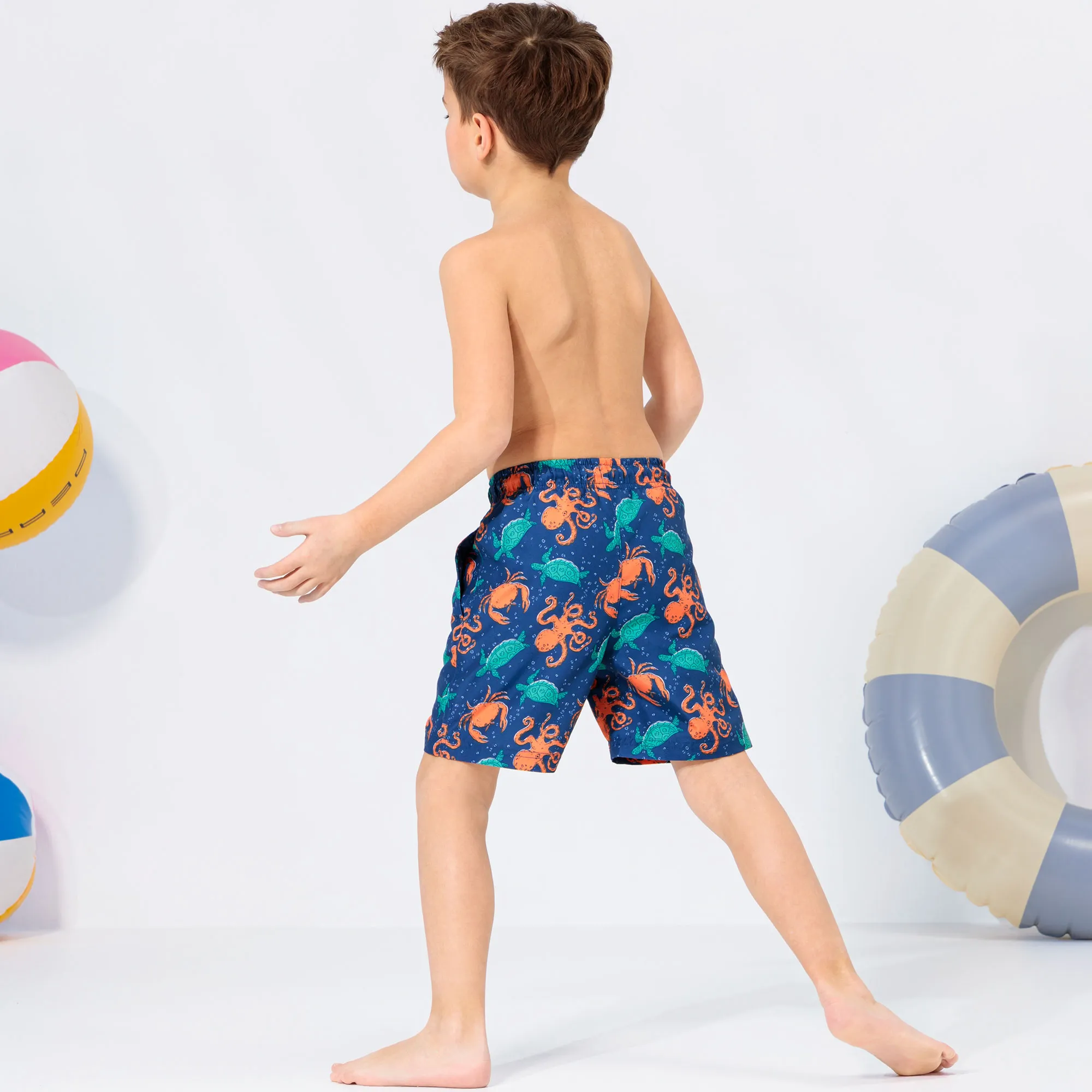 Jungen-Badeshorts mit Meerestieren