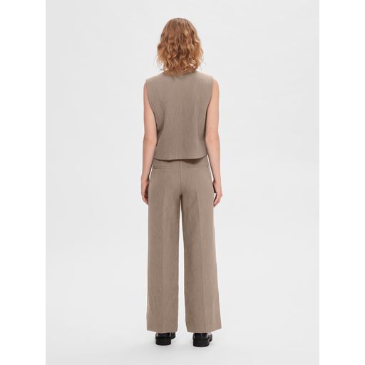 Selected Femme Rita Vest, Camel Melange, 42