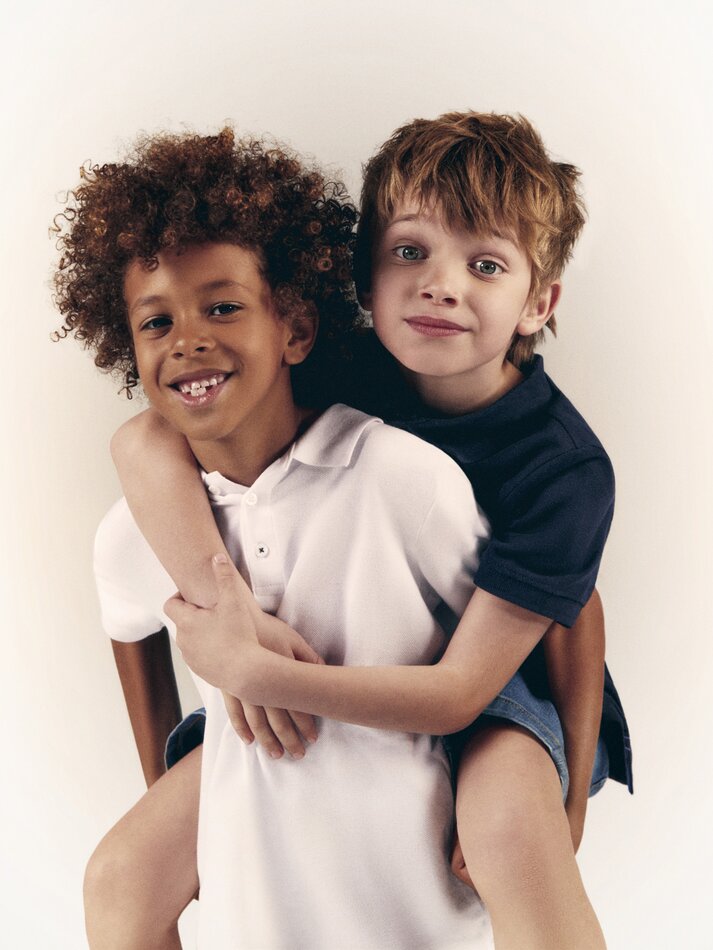 Pacote com 2 camisas polo básicas - Brancas