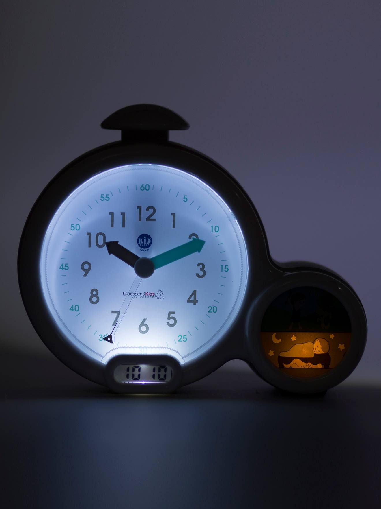 Despertador infantil Kid Sleep Clock, azul médio, liso