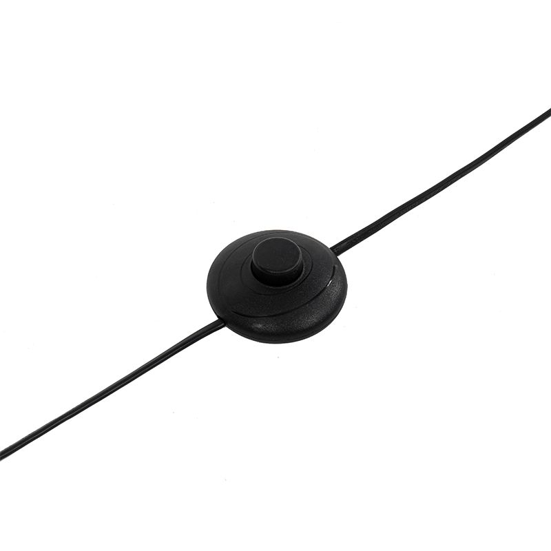 Moderne vloerlamp zwart 2-lichts - Carmen