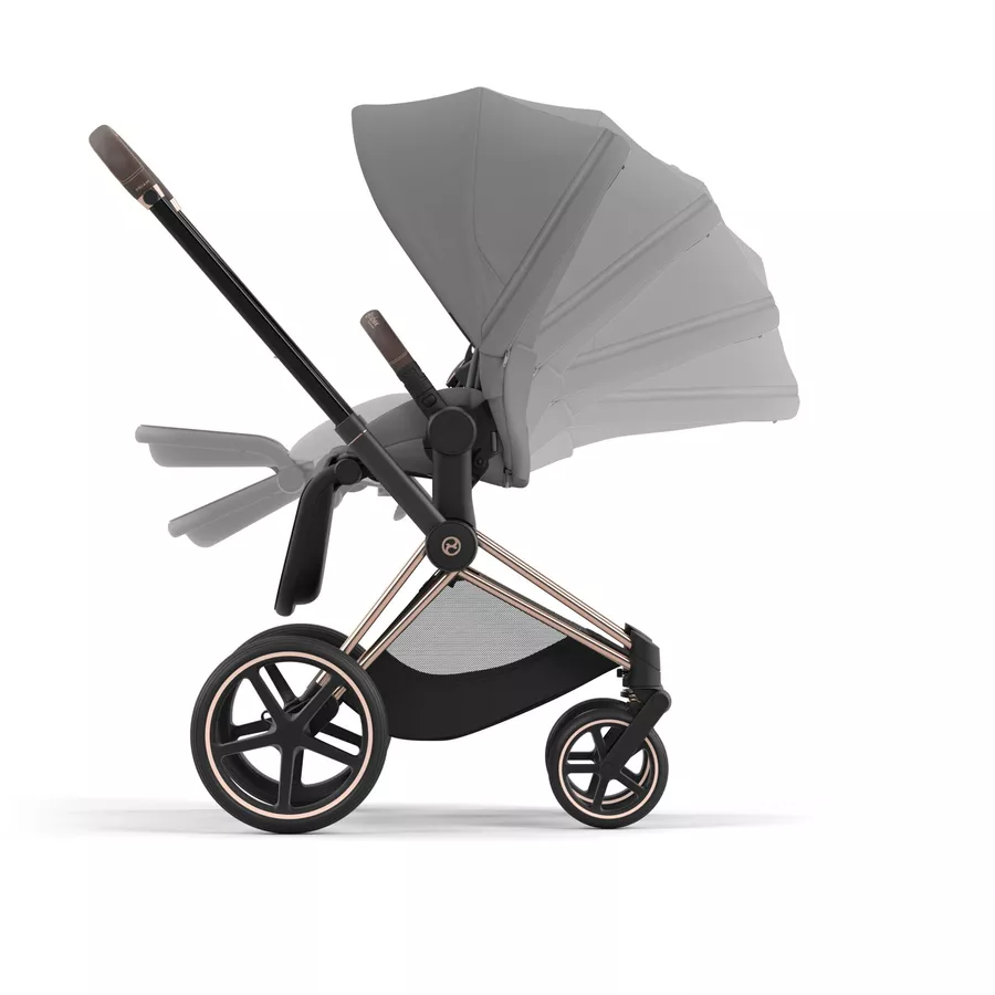 cybex PLATINUM Kombikinderwagen New Priam Priam Rosegold Mirage Grey