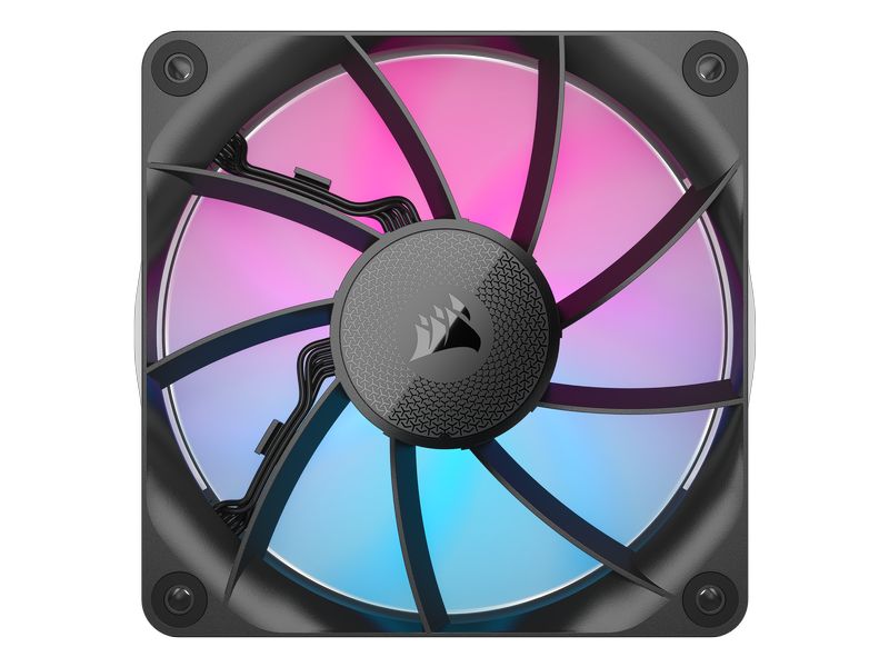 Corsair PC-Lüfter iCUE LINK RX120 RGB Schwarz, 3er Starter- Leistungsfähige RGB PWM-Lüfter mit hochwertiger Flüssigkristallpolymer-Konstruktion und CORSAIR AirGuide-Technologie