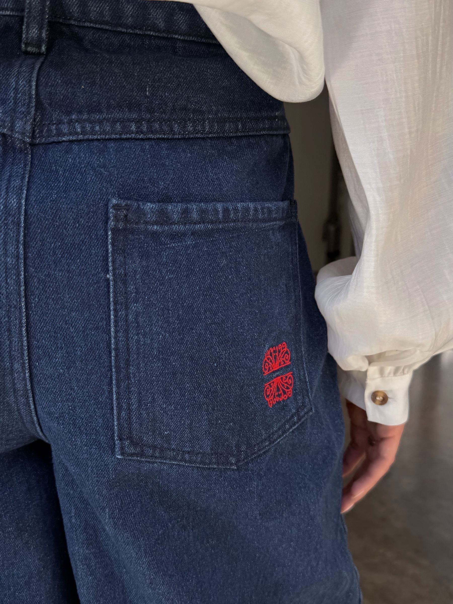 Never Fully Dressed Denim Palazzo Jeans