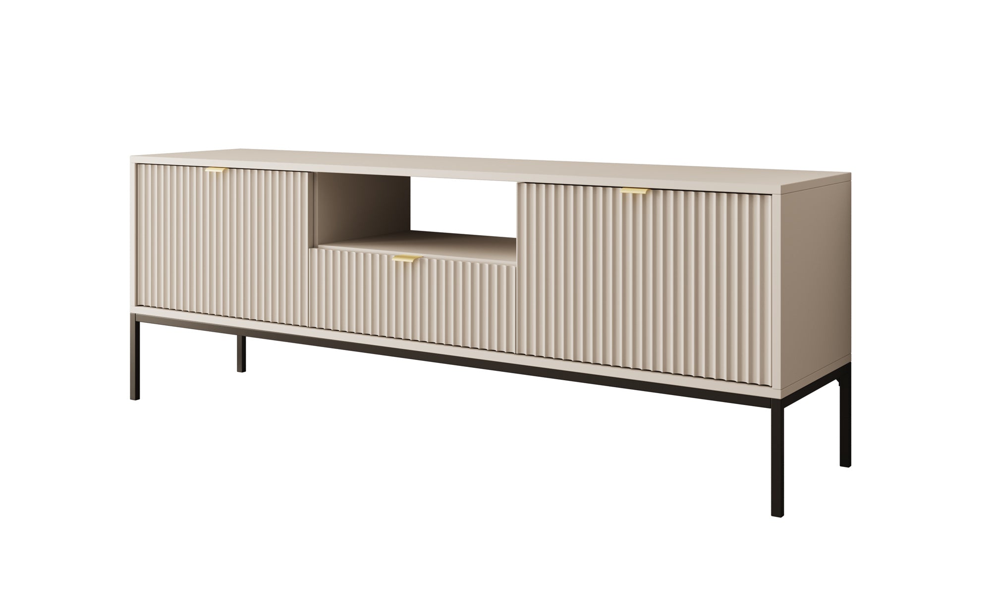 Navil - TV-Meubel - Beige - 154x39x56 cm