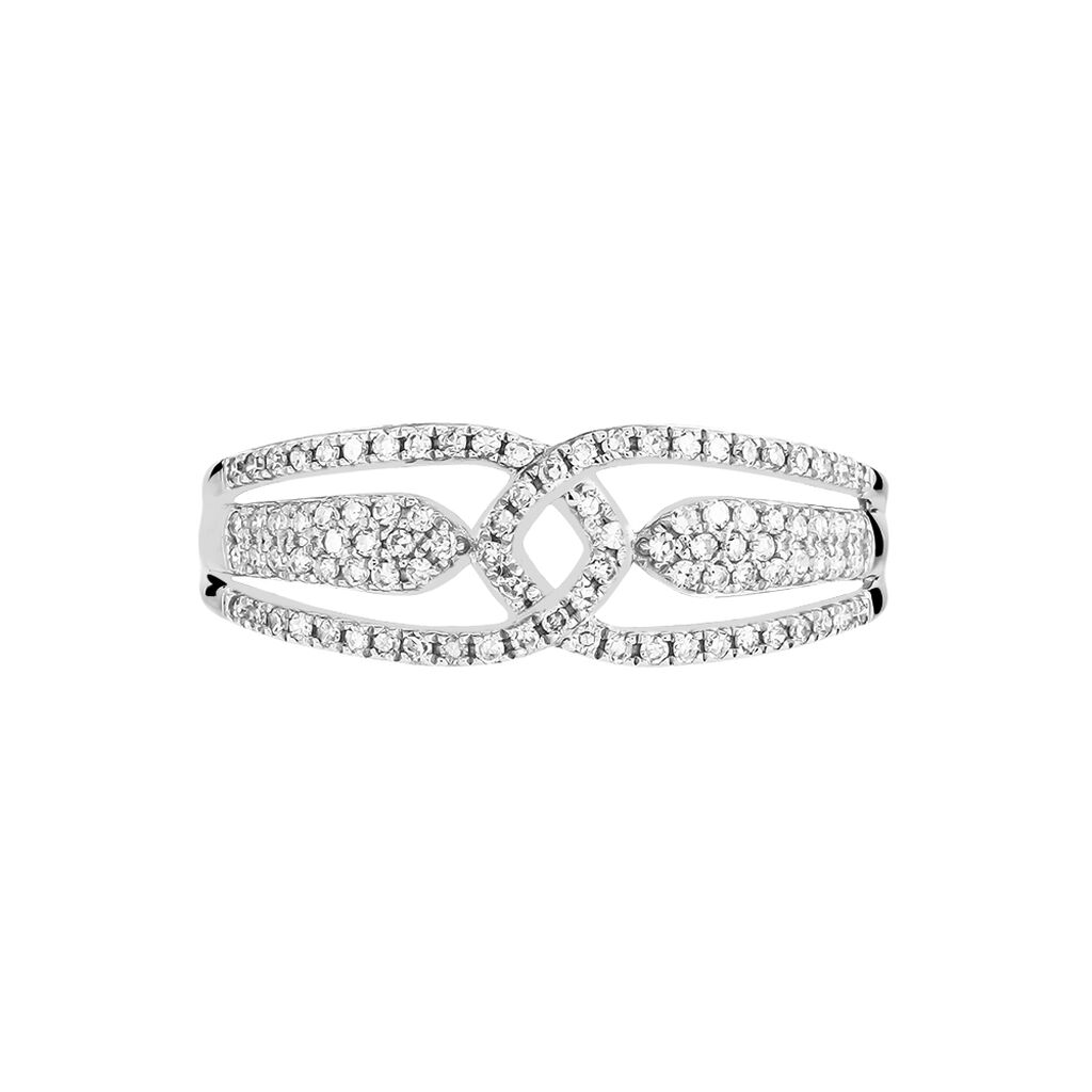Bague Diana Or Blanc Diamant