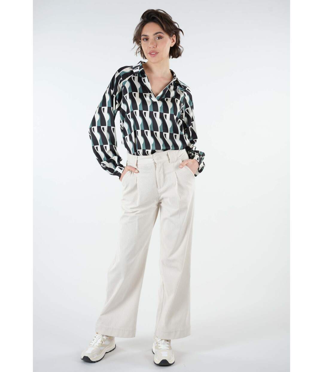 Blouse imprimé géometrique TORRY