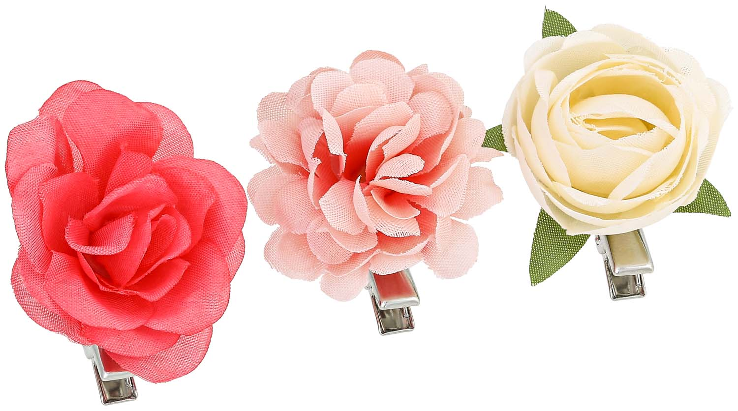 Haarspangen-Set - Flower Trio