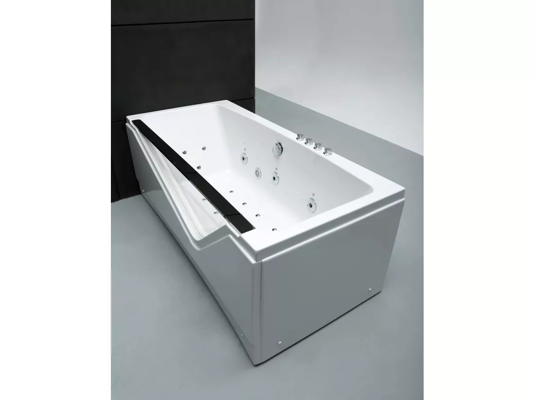Baignoire balnéo droite INDRA Wave L170xl80xH63cm, by SPALINA