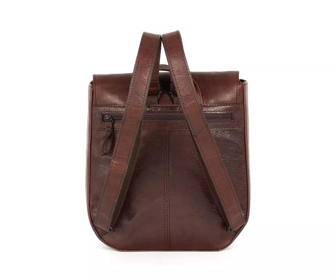 Spikes & Sparrow Alene Rugzak Dark Brown