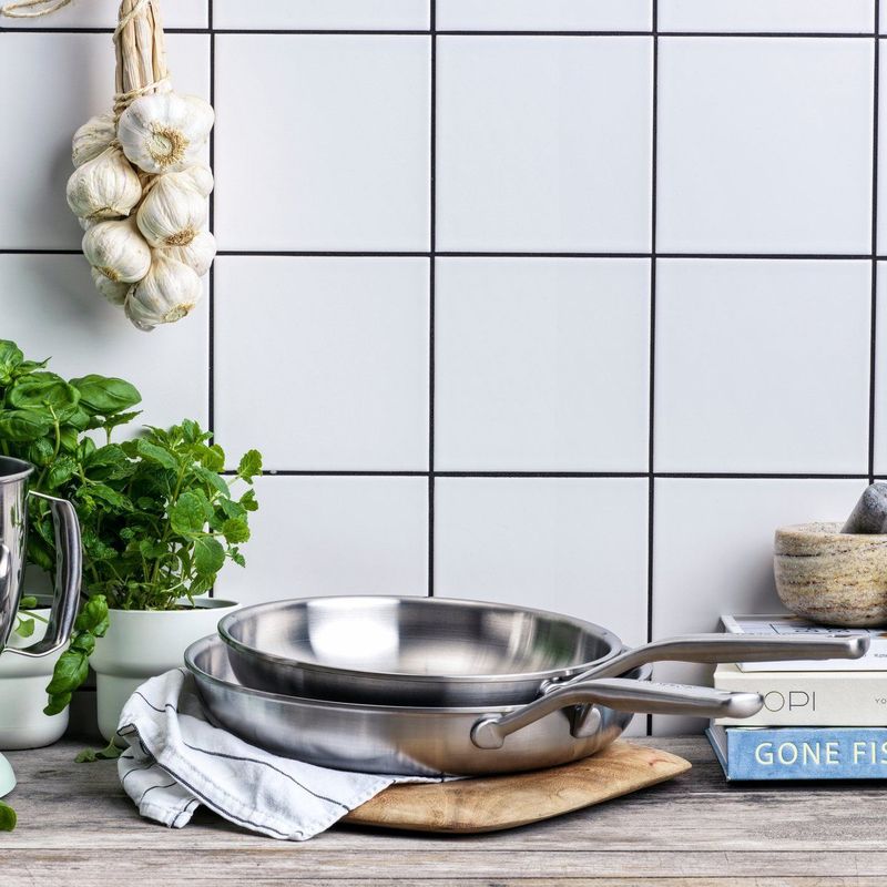 KitchenAid Multi-Ply Stainless Steel 2-delige Pannen set 24cm - 28cm