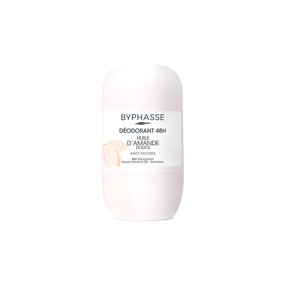 BYPHASSE  Desodorizante 48H - Óleo De Amêndoa Doce (Roll-On) - 50ml