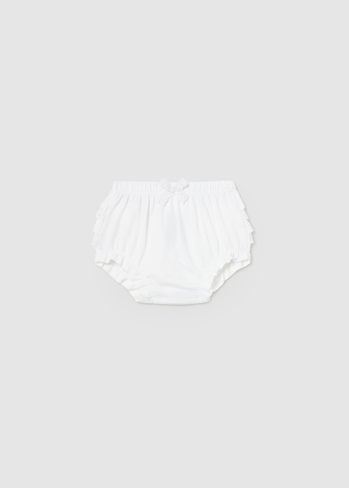 Capa de fralda Better Cotton Newborn Nude com babados