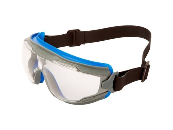 3M Goggle Gear 500 GG501NSGAF-BLU Beskyttelsesbriller med fuldt udsyn Anti-beslagsbeskyttelse Blå , Grå EN 166 DIN 166