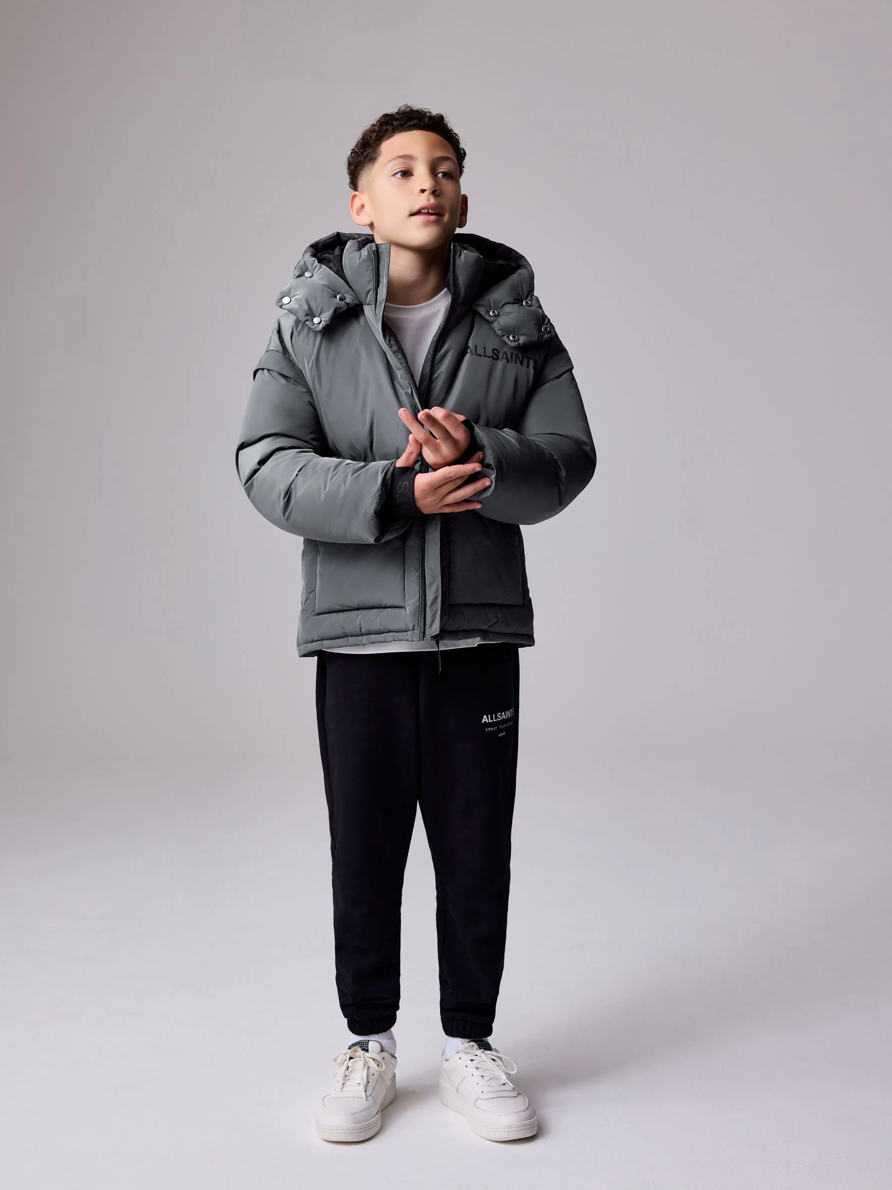 smALLSAINTS Logo Padded Coat