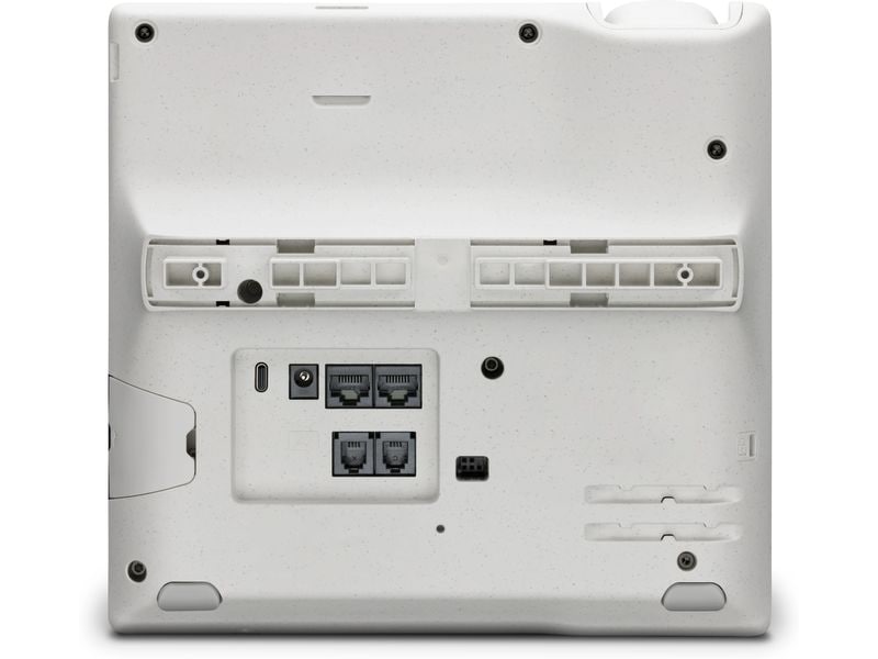 HP Tischtelefon Poly Edge E500 Grau/Schwarz/Weiss Festnetztelefon der Spitzenklasse für Führungskräfte
