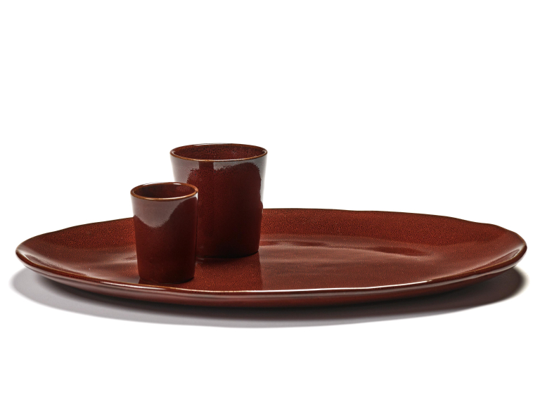 Serax La Mère by Marie Michielssen dinerbord Ø25 set van 2 Venetian Red