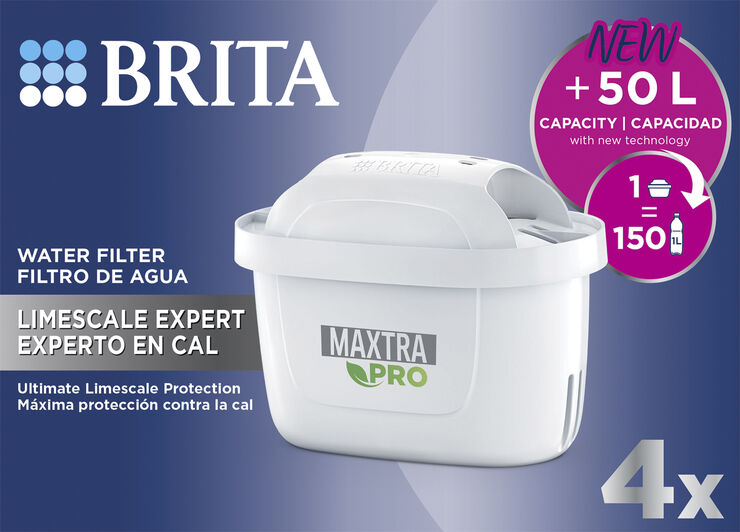 BRITA BRITA PACK 4 MXPRO CARTRIDGES Hvid