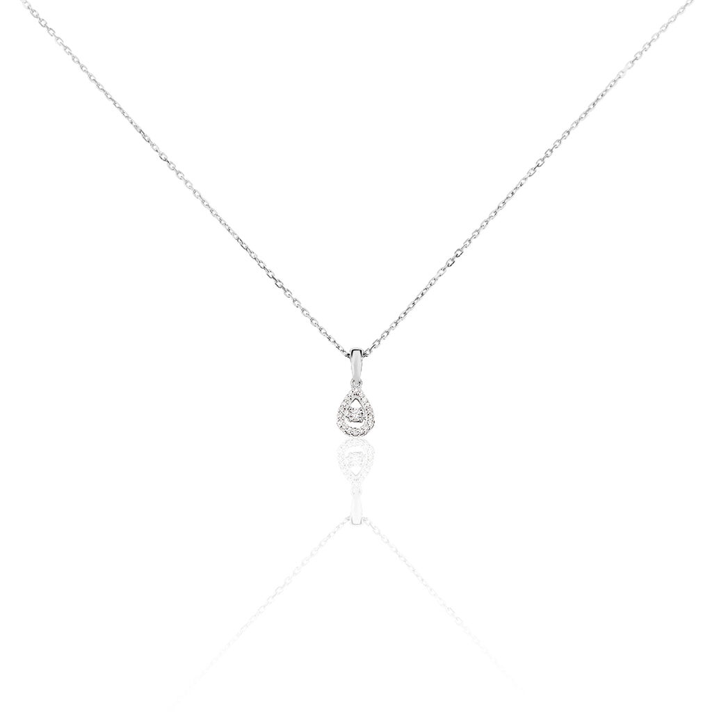 Collier Domitia Or Blanc Diamant