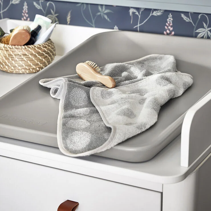 Leander Topper til puslepude, Organic, Cool grey