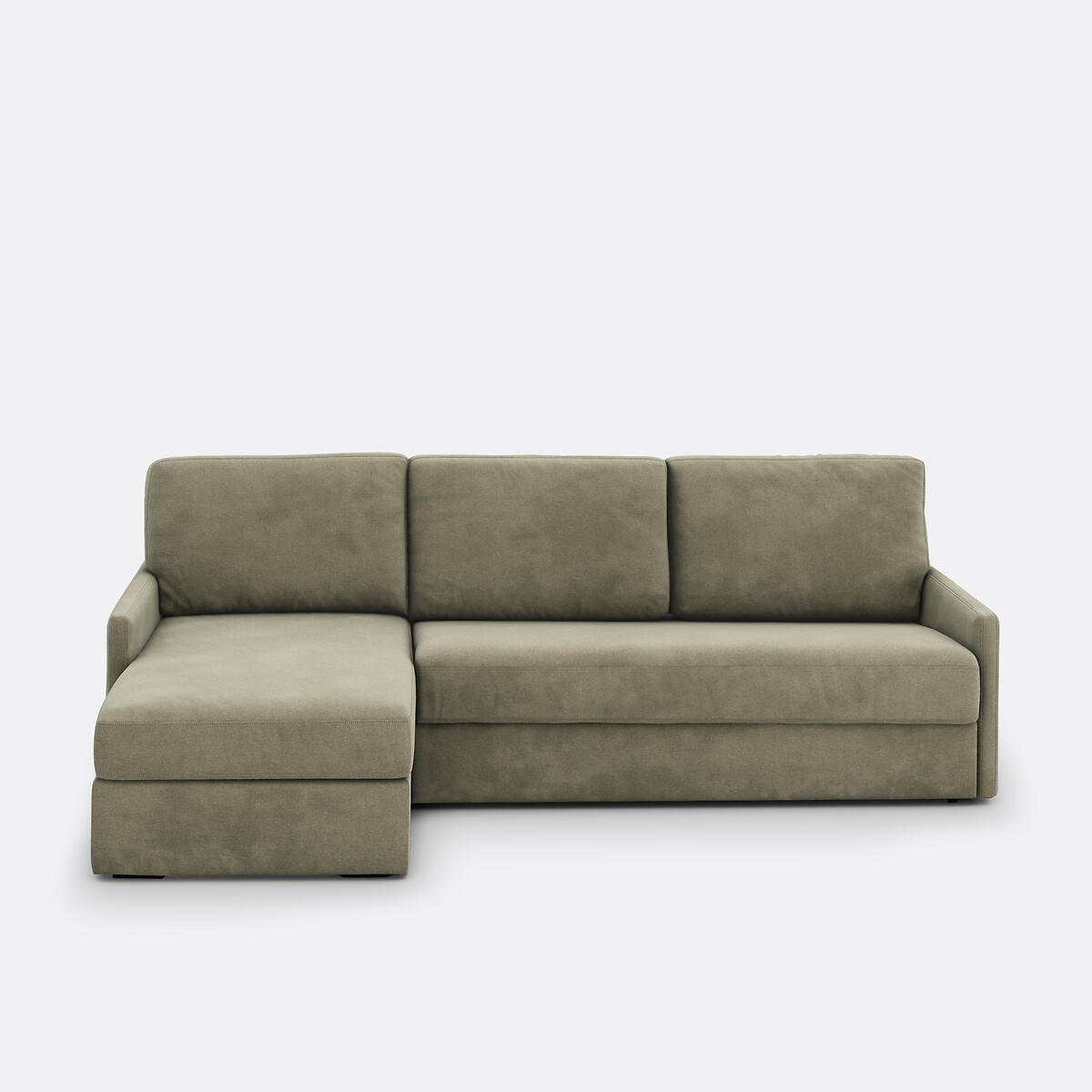LA REDOUTE INTERIEURS<br>Sofá-cama de canto, tecido texturizado, espuma Marta