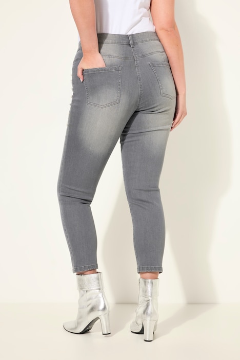 Jeans, Skinny Fit, Zierperlen an den Taschen, 5-Pocket