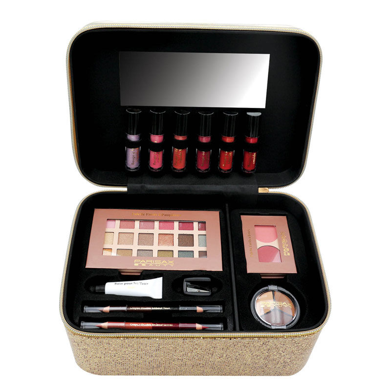 Vanity maquillage à paillettes