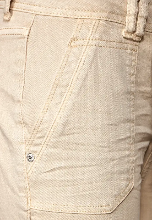Loose Fit Jeans - light smooth sand washed