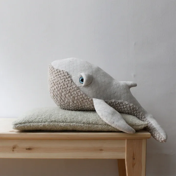Bigstuffed Peluche géante baleine Albino 62 cm | Blanc