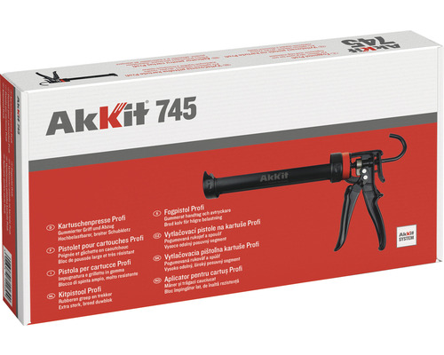 Akkit 745 Professioneel patroonpistool met rubberen handvat