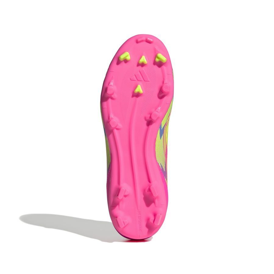 adidas F50 League FG/AG Mystic Victory - Lucid Pink/Lucid Lemon/Blue Fusion Enfant