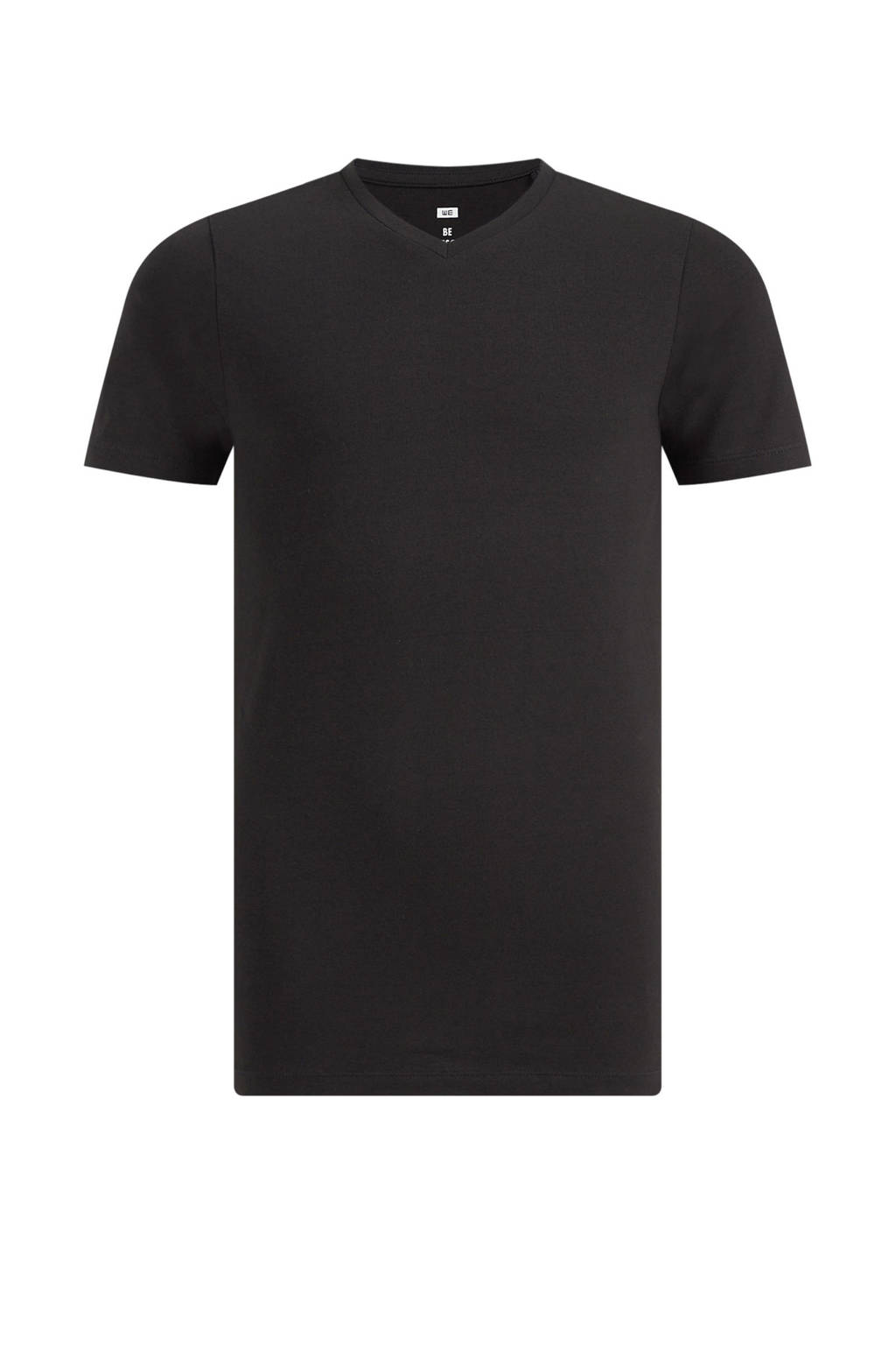WE Fashion basic T-shirt zwart