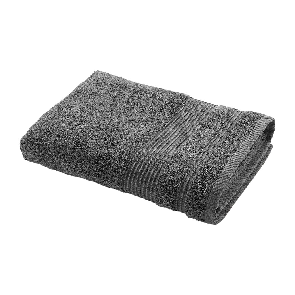 Drap de douche coton anthracite 70x130cm