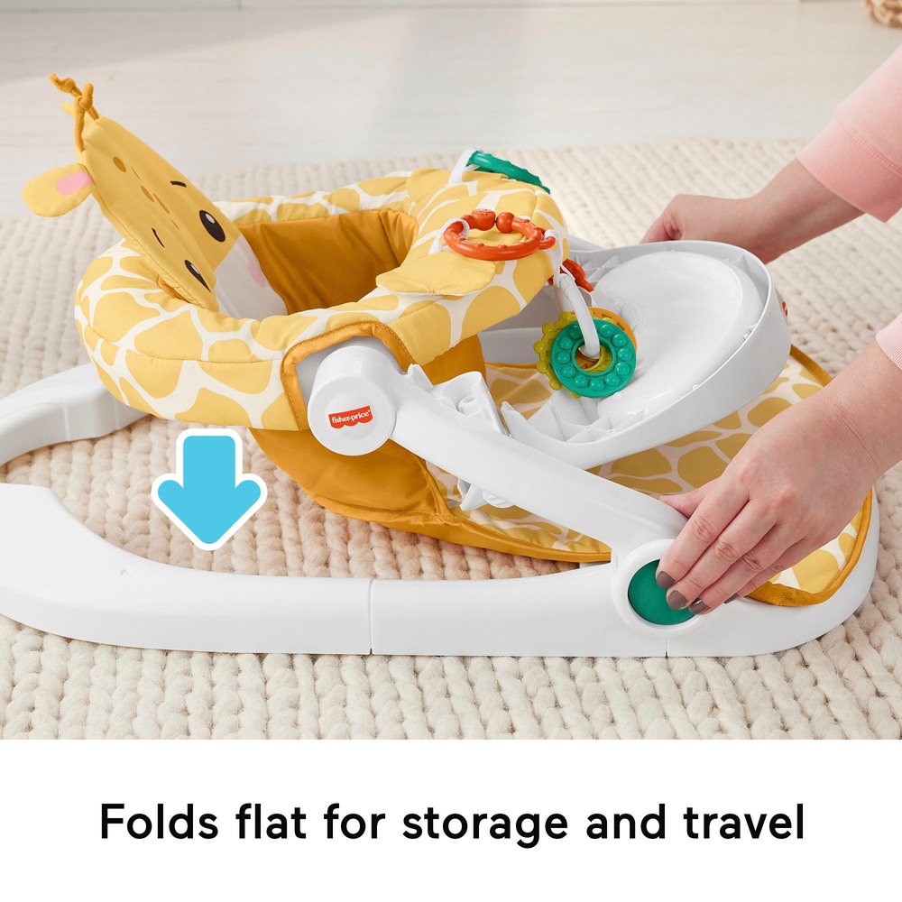 Fisher-Price Giraffe Sit-Me-Up Bodensitz mit Tablett