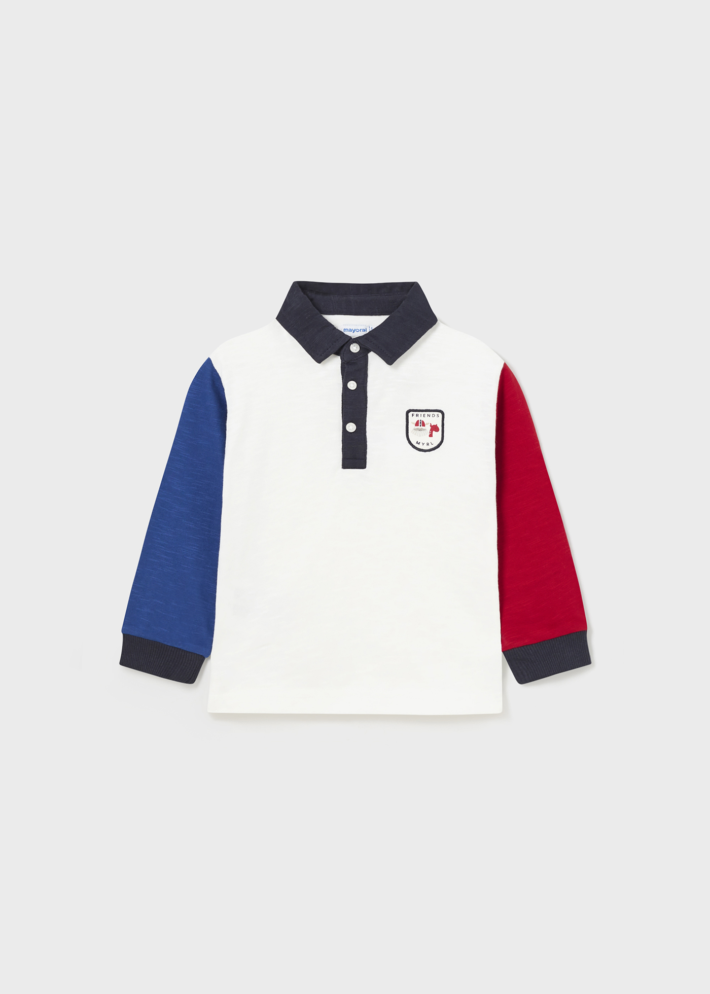 Polo infantil Better Cotton combinado