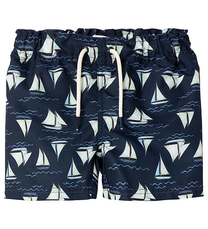 Name It Bådeshorts - NmmZimon - Dark Sapphire m. SejlBåde