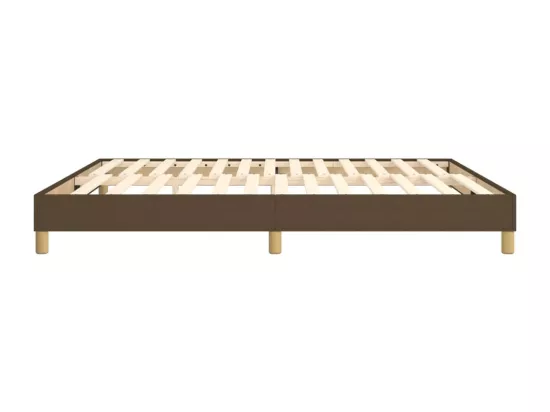 Sommier à lattes de lit Marron foncé 180x200 cm Tissu