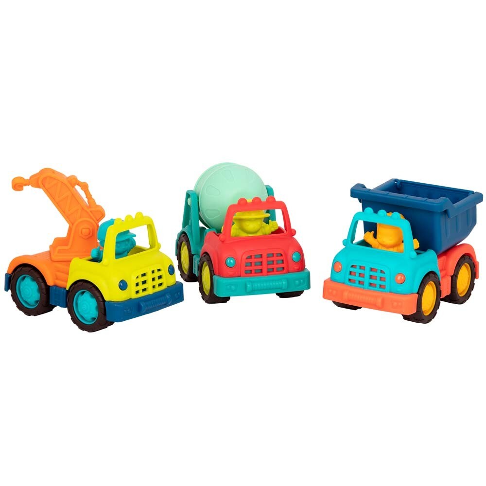 B.TOYS B. Happy Cruisers - Baufahrzeuge 3er Set