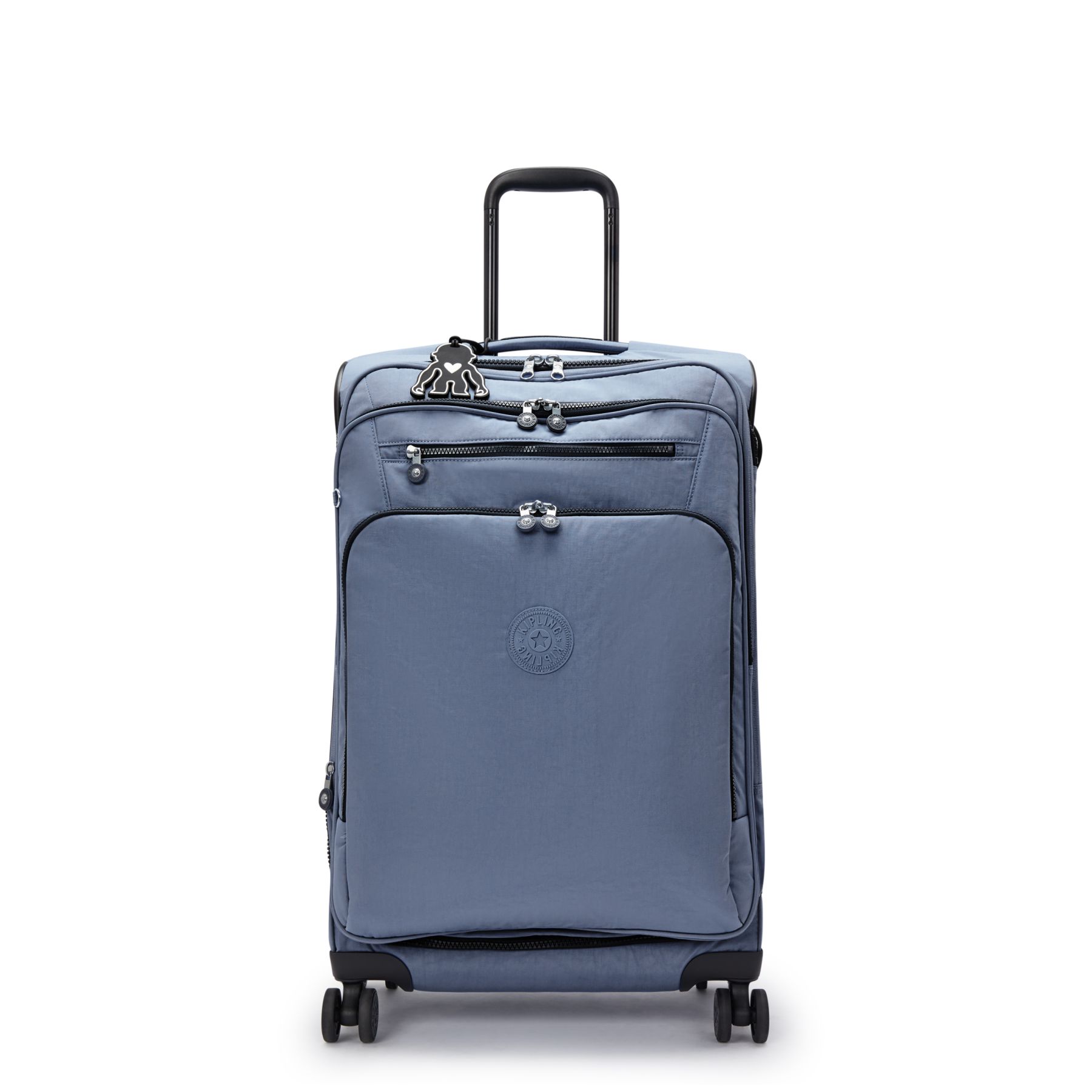 NEW YOURI SPIN M Valise Extensible à Roulettes de Taille Moyenne avec Poignée Télescopique - Blue Lover