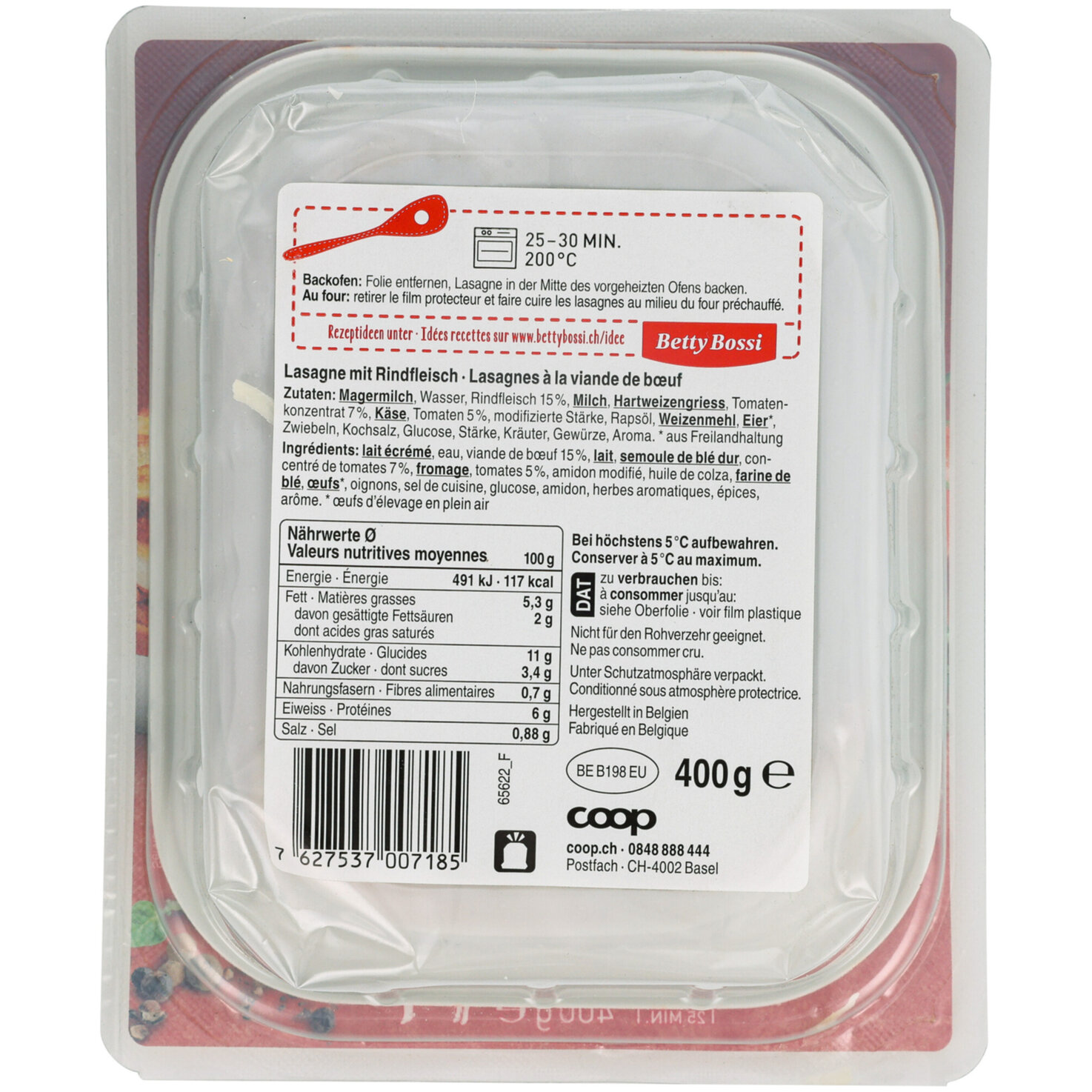 Lasagne Bolognese Rind