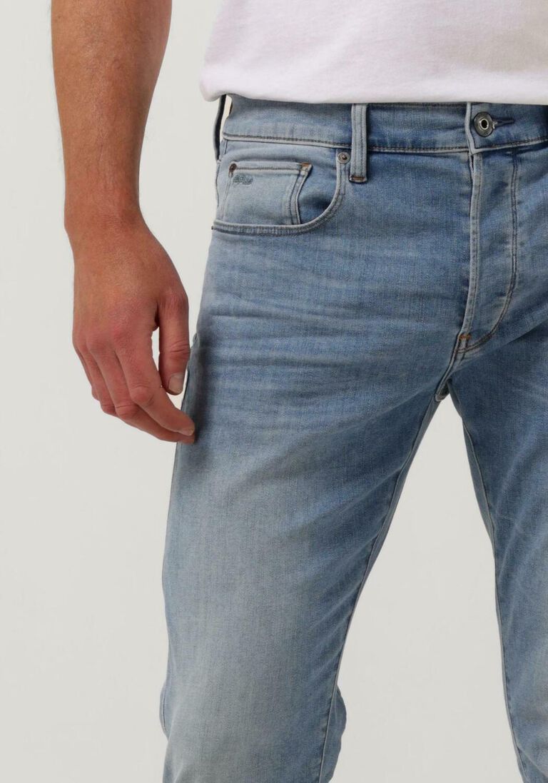G-STAR RAW blauwe g-star raw slim fit jeans 3301 slim