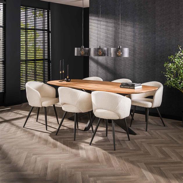 Hoyz Collection - Eetkamertafel Arhus Solid 180cm - 6 personen