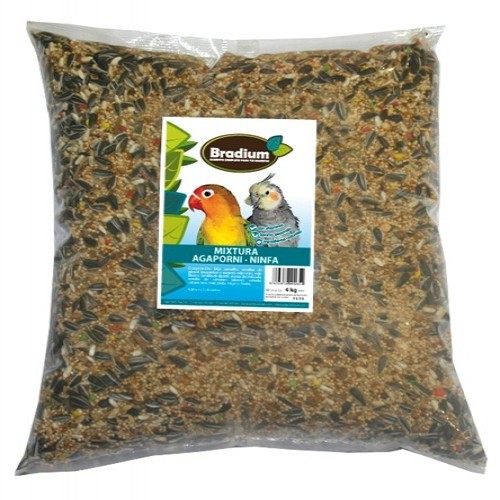 Mistura grande para periquitos e calopsitas, sabor neutro.