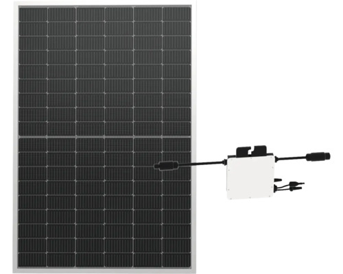 Balkonenergiecentrale – Fotovoltaïsche module Zilver 400W inclusief omvormer
