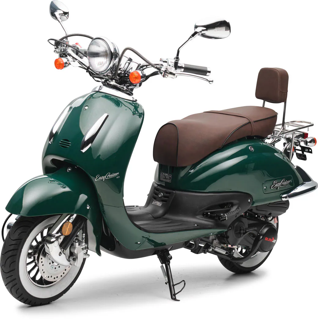 Motorroller Retro EasyCruiser Eco Dunkelgrün 50ccm 25 kmh Mofa Scooter