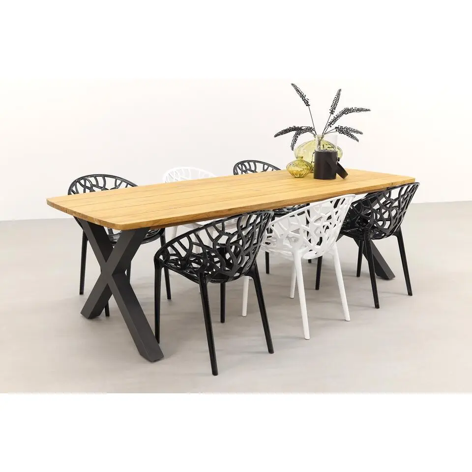Siesta Crystal stapelbare stoel - Black Transparant