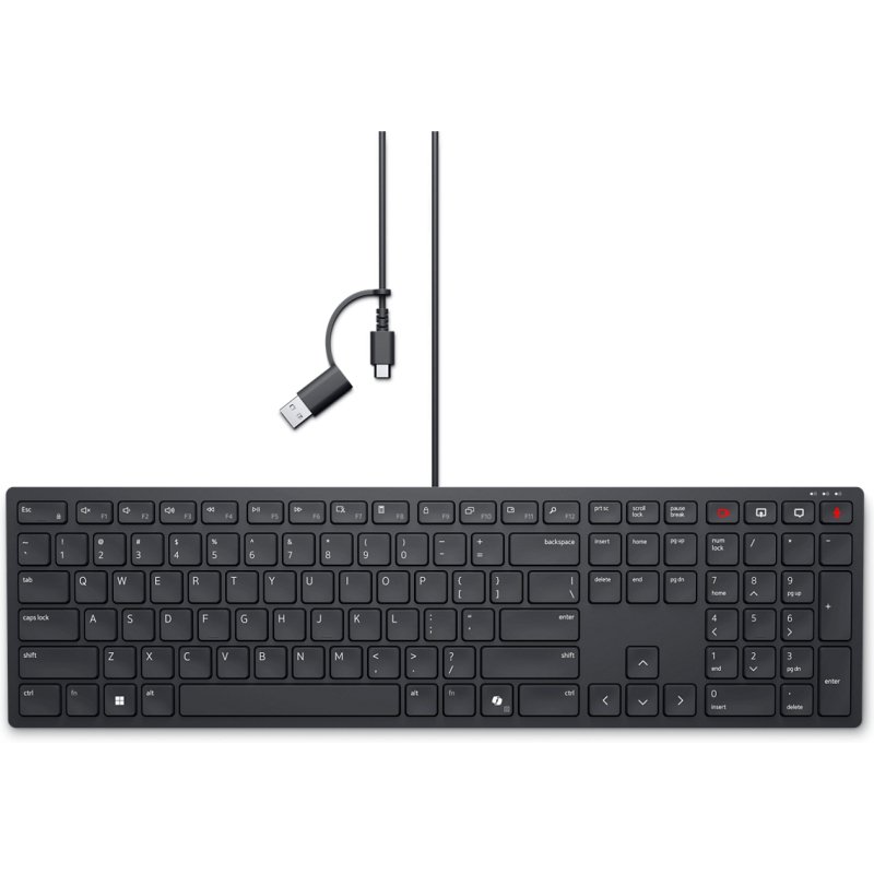 DELL Clavier filaire de collaboration Pro - KB525C - États-Unis international (QWERTY)