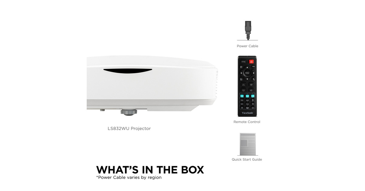 ViewSonicLS832WU WUXGA Ultra Short Throw Laserprojector  (Wit, 5000 ANSI Lumen)