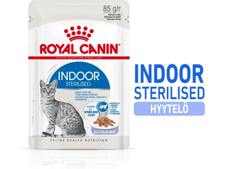 Royal Canin Indoor Sterilized, Voksen, Enhver race, Kød, 12x85 g