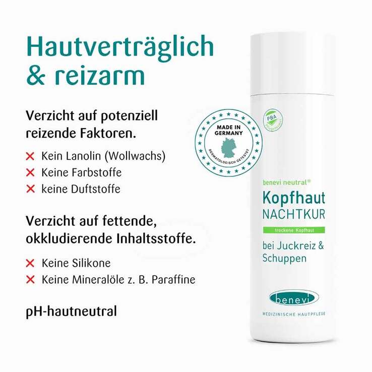 Benevi Neutral Kopfhaut Nachtkur Lotion, 200 ml